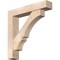 Ekena Millwork Balboa Block Smooth Bracket w/ Offset Brace, Douglas Fir, 7 1/2"W x 40"D x 40"H BKT0806X40X40BOA05SDF - alternate 1